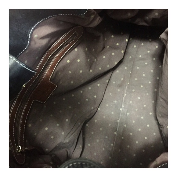 Kate Spade Black & Brown Leather Shoulder Bag - Picture 3 of 8